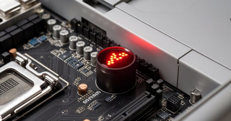 red boot light on motherboard