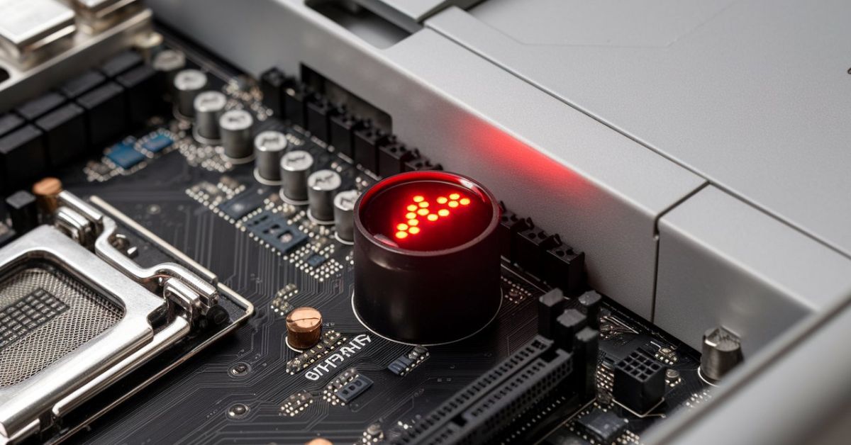 red boot light on motherboard